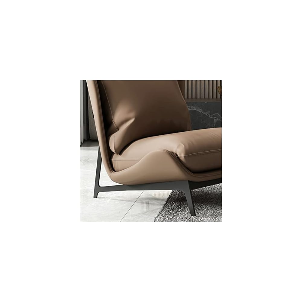 Single Sofa Chair Leather Single Chair Home Fabric Simple Modern Single Chair Living Room Bedroom Balcony Leisure Sofa Chair (Color : 04) (6)