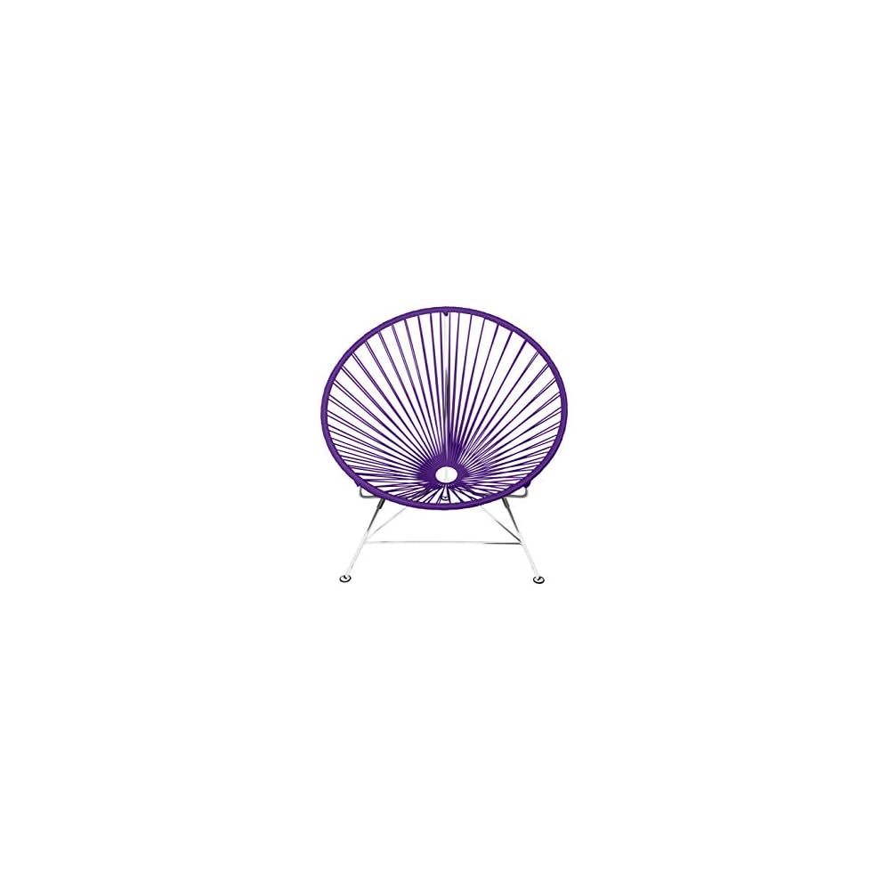 Innit Designs Innit Chair, Purple Weave on Chrome Frame