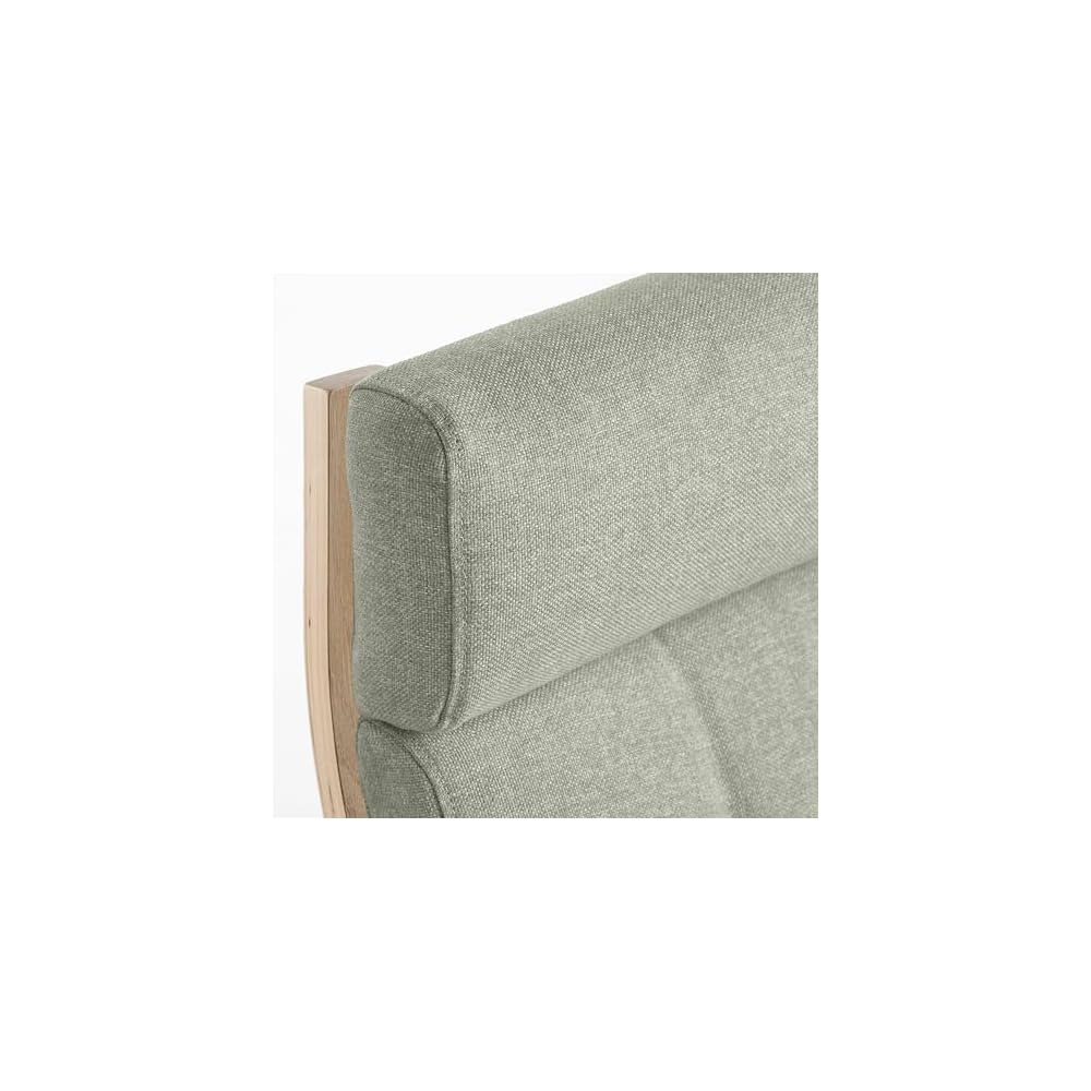 ProTuning POÄNG Armchair, white stained oak veneer/Gunnared light green