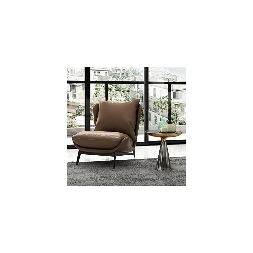 Single Sofa Chair Leather Single Chair Home Fabric Simple Modern Single Chair Living Room Bedroom Balcony Leisure Sofa Chair (Color : 04) (6)
