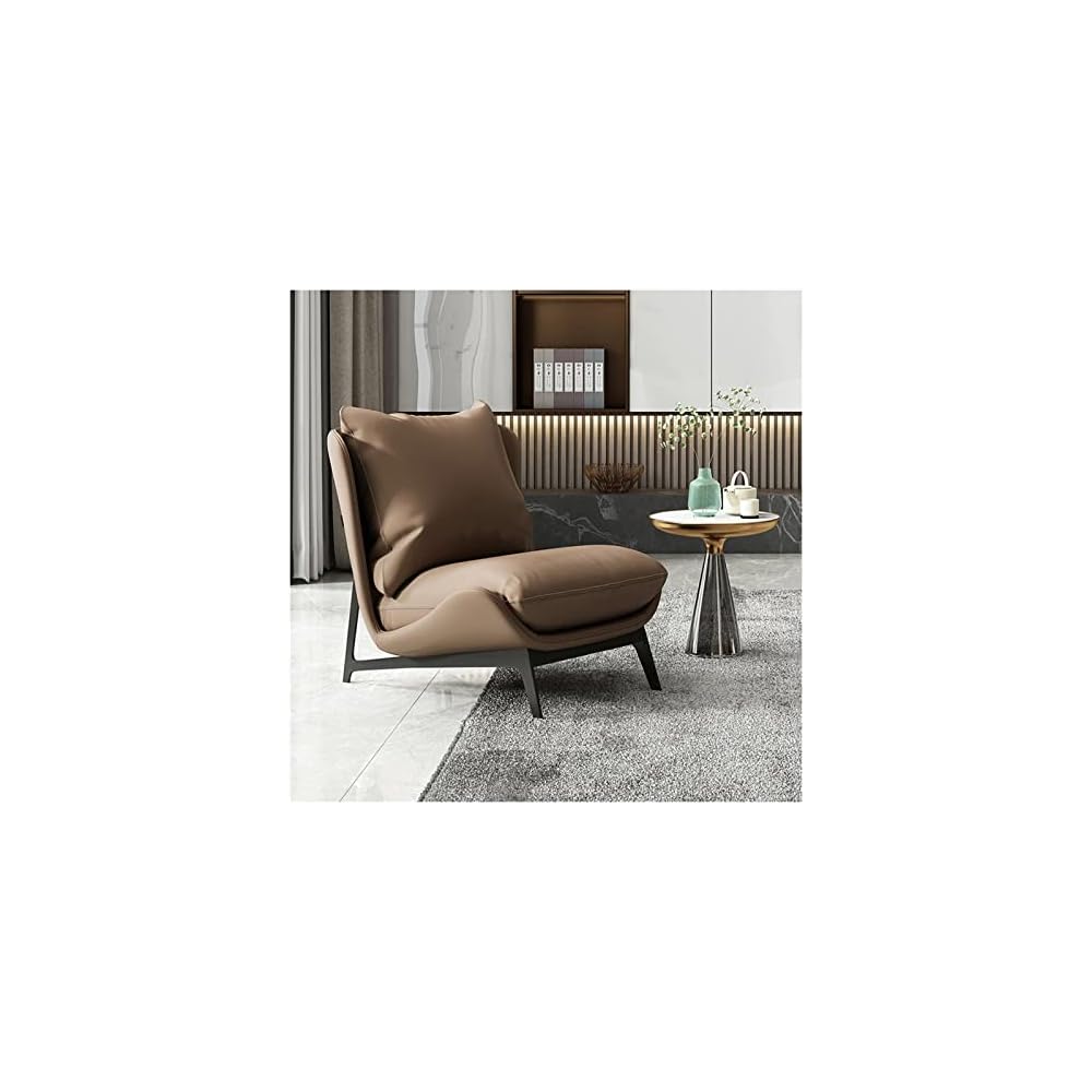 Single Sofa Chair Leather Single Chair Home Fabric Simple Modern Single Chair Living Room Bedroom Balcony Leisure Sofa Chair (Color : 04) (6)