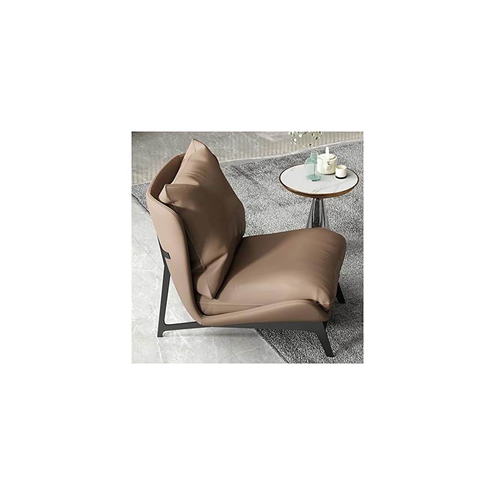 Single Sofa Chair Leather Single Chair Home Fabric Simple Modern Single Chair Living Room Bedroom Balcony Leisure Sofa Chair (Color : 04) (6)
