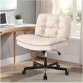 Desk Chair Comfy Simple Modern Office Desk Chair Comfy Wide Office Comfy Office Chair for Home,Office,Make Up,Small Space