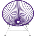 Innit Designs Innit Chair, Purple Weave on Chrome Frame