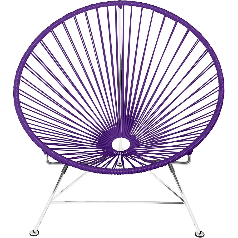 Innit Designs Innit Chair, Purple Weave on Chrome Frame