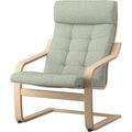 ProTuning POÄNG Armchair, white stained oak veneer/Gunnared light green
